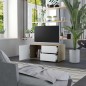 vidaXL TV-Schrank Weiß Sonoma-Eiche 80x34x36 cm Holzwerkstoff vidaXL TV-Schrank Weiß Sonoma-Eiche 80x34x36 cm Holzwerkstoff