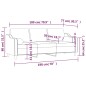 vidaXL 3-Sitzer-Sofa mit Zierkissen Hellgelb 180 cm Stoff vidaXL 3-Sitzer-Sofa mit Zierkissen Hellgelb 180 cm Stoff