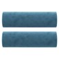 vidaXL 3-Sitzer-Sofa mit Zierkissen Blau 180 cm Samt vidaXL 3-Sitzer-Sofa mit Zierkissen Blau 180 cm Samt