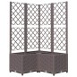 vidaXL Pflanzkübel mit Rankgitter Braun 80x80x136 cm PP vidaXL Pflanzkübel mit Rankgitter Braun 80x80x136 cm PP