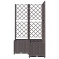 vidaXL Pflanzkübel mit Rankgitter Braun 80x80x136 cm PP vidaXL Pflanzkübel mit Rankgitter Braun 80x80x136 cm PP