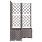 vidaXL Pflanzkübel mit Rankgitter Braun 80x80x136 cm PP vidaXL Pflanzkübel mit Rankgitter Braun 80x80x136 cm PP
