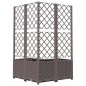 vidaXL Pflanzkübel mit Rankgitter Braun 80x80x136 cm PP vidaXL Pflanzkübel mit Rankgitter Braun 80x80x136 cm PP