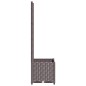 vidaXL Pflanzkübel mit Rankgitter Braun 40x40x136 cm PP vidaXL Pflanzkübel mit Rankgitter Braun 40x40x136 cm PP