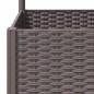 vidaXL Pflanzkübel mit Rankgitter Braun 40x40x136 cm PP vidaXL Pflanzkübel mit Rankgitter Braun 40x40x136 cm PP