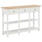 vidaXL Konsolentisch Weiß 120x30x76 cm MDF vidaXL Konsolentisch Weiß 120x30x76 cm MDF