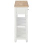 vidaXL Konsolentisch Weiß 120x30x76 cm MDF vidaXL Konsolentisch Weiß 120x30x76 cm MDF