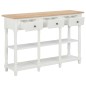 vidaXL Konsolentisch Weiß 120x30x76 cm MDF vidaXL Konsolentisch Weiß 120x30x76 cm MDF