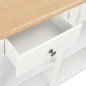 vidaXL Konsolentisch Weiß 120x30x76 cm MDF vidaXL Konsolentisch Weiß 120x30x76 cm MDF