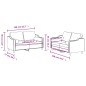 vidaXL 2-tlg. Sofagarnitur mit Kissen Creme Stoff vidaXL 2-tlg. Sofagarnitur mit Kissen Creme Stoff