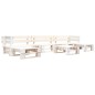 vidaXL 6-tlg. Paletten-Lounge-Set Holz Weiß vidaXL 6-tlg. Paletten-Lounge-Set Holz Weiß
