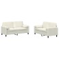 vidaXL 2-tlg. Sofagarnitur mit Kissen Creme Samt vidaXL 2-tlg. Sofagarnitur mit Kissen Creme Samt