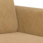 vidaXL 2-tlg. Sofagarnitur Braun Samt vidaXL 2-tlg. Sofagarnitur Braun Samt