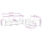 vidaXL 2-tlg. Sofagarnitur mit Kissen Rosa Samt vidaXL 2-tlg. Sofagarnitur mit Kissen Rosa Samt