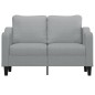 vidaXL 2-Sitzer-Sofa Hellgrau 120 cm Stoff vidaXL 2-Sitzer-Sofa Hellgrau 120 cm Stoff