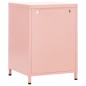 vidaXL Nachttisch Rosa 35x35x51 cm Stahl vidaXL Nachttisch Rosa 35x35x51 cm Stahl