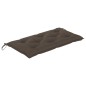Gartenbank mit Taupe Auflage 112 cm Massivholz Teak Gartenbank mit Taupe Auflage 112 cm Massivholz Teak