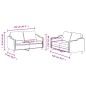 vidaXL 2-tlg. Sofagarnitur mit Kissen Dunkelgrau Stoff vidaXL 2-tlg. Sofagarnitur mit Kissen Dunkelgrau Stoff