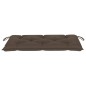 Gartenbank mit Taupe Auflage 112 cm Massivholz Teak Gartenbank mit Taupe Auflage 112 cm Massivholz Teak