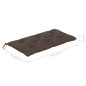 Gartenbank mit Taupe Auflage 112 cm Massivholz Teak Gartenbank mit Taupe Auflage 112 cm Massivholz Teak