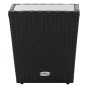 vidaXL 5-tlg. Garten-Bistro-Set Poly Rattan und Hartglas Schwarz vidaXL 5-tlg. Garten-Bistro-Set Poly Rattan und Hartglas Schwarz