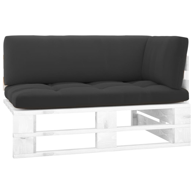 vidaXL Outdoor-Ecksofa Paletten Kiefernholz Imprägniert Weiß vidaXL Outdoor-Ecksofa Paletten Kiefernholz Imprägniert Weiß