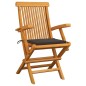 vidaXL Gartenstühle mit Taupe Kissen 2 Stk. Massivholz Teak vidaXL Gartenstühle mit Taupe Kissen 2 Stk. Massivholz Teak