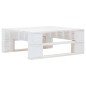vidaXL 4-tlg. Paletten-Lounge-Set Weiß Imprägniertes Kiefernholz vidaXL 4-tlg. Paletten-Lounge-Set Weiß Imprägniertes Kiefernholz