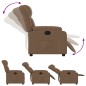 vidaXL Relaxsessel Braun Stoff vidaXL Relaxsessel Braun Stoff