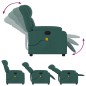 vidaXL Massagesessel Dunkelgrün Stoff vidaXL Massagesessel Dunkelgrün Stoff