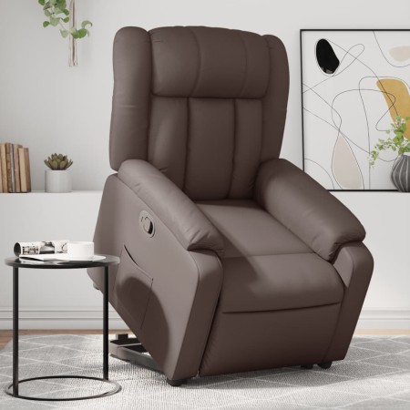 vidaXL Relaxsessel mit Aufstehhilfe Braun Kunstleder