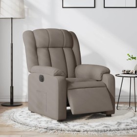 vidaXL Relaxsessel Elektrisch Taupe Stoff