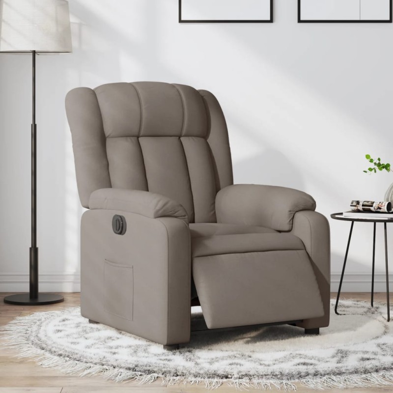 vidaXL Relaxsessel Elektrisch Taupe Stoff vidaXL Relaxsessel Elektrisch Taupe Stoff