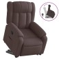 vidaXL Relaxsessel mit Aufstehhilfe Dunkelbraun Stoff vidaXL Relaxsessel mit Aufstehhilfe Dunkelbraun Stoff