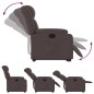 vidaXL Relaxsessel mit Aufstehhilfe Dunkelbraun Stoff vidaXL Relaxsessel mit Aufstehhilfe Dunkelbraun Stoff