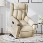 vidaXL Relaxsessel mit Aufstehhilfe Elektrisch Creme Stoff vidaXL Relaxsessel mit Aufstehhilfe Elektrisch Creme Stoff