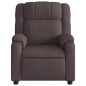 vidaXL Relaxsessel Elektrisch Dunkelbraun Stoff