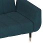vidaXL Schlafsofa 2-Sitzer mit 2 Kissen Blau Samt vidaXL Schlafsofa 2-Sitzer mit 2 Kissen Blau Samt