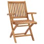 Gartenstühle 2 Stk. mit Anthrazit Kissen Massivholz Teak Gartenstühle 2 Stk. mit Anthrazit Kissen Massivholz Teak