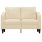 vidaXL 2-Sitzer-Sofa Creme 120 cm Stoff vidaXL 2-Sitzer-Sofa Creme 120 cm Stoff