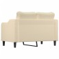 vidaXL 2-Sitzer-Sofa Creme 120 cm Stoff vidaXL 2-Sitzer-Sofa Creme 120 cm Stoff