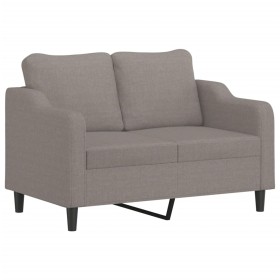 vidaXL 2-Sitzer-Sofa Taupe 140 cm Stoff