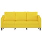 vidaXL 3-Sitzer-Sofa Hellgelb 180 cm Stoff vidaXL 3-Sitzer-Sofa Hellgelb 180 cm Stoff