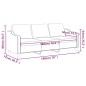 vidaXL 3-Sitzer-Sofa Hellgelb 180 cm Stoff vidaXL 3-Sitzer-Sofa Hellgelb 180 cm Stoff