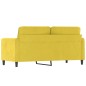 vidaXL 2-Sitzer-Sofa Gelb 140 cm Samt vidaXL 2-Sitzer-Sofa Gelb 140 cm Samt