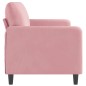 vidaXL 3-Sitzer-Sofa Rosa 180 cm Samt vidaXL 3-Sitzer-Sofa Rosa 180 cm Samt