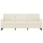 vidaXL 3-Sitzer-Sofa Creme 180 cm Samt vidaXL 3-Sitzer-Sofa Creme 180 cm Samt