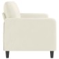 vidaXL 3-Sitzer-Sofa Creme 180 cm Samt vidaXL 3-Sitzer-Sofa Creme 180 cm Samt