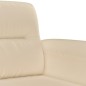 vidaXL 2-Sitzer-Sofa Creme 120 cm Mikrofasergewebe vidaXL 2-Sitzer-Sofa Creme 120 cm Mikrofasergewebe