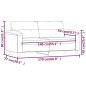 vidaXL 2-Sitzer-Sofa Creme 140 cm Mikrofasergewebe vidaXL 2-Sitzer-Sofa Creme 140 cm Mikrofasergewebe